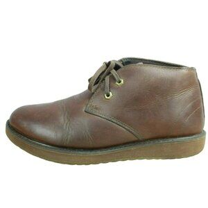 LL Bean Stonington Brown Leather Lace Up Casual Work Chukka Boots Size 9 M